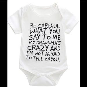 👶🏽👶🏻Be Careful What You Say To Me Onesies👶🏻👶🏽